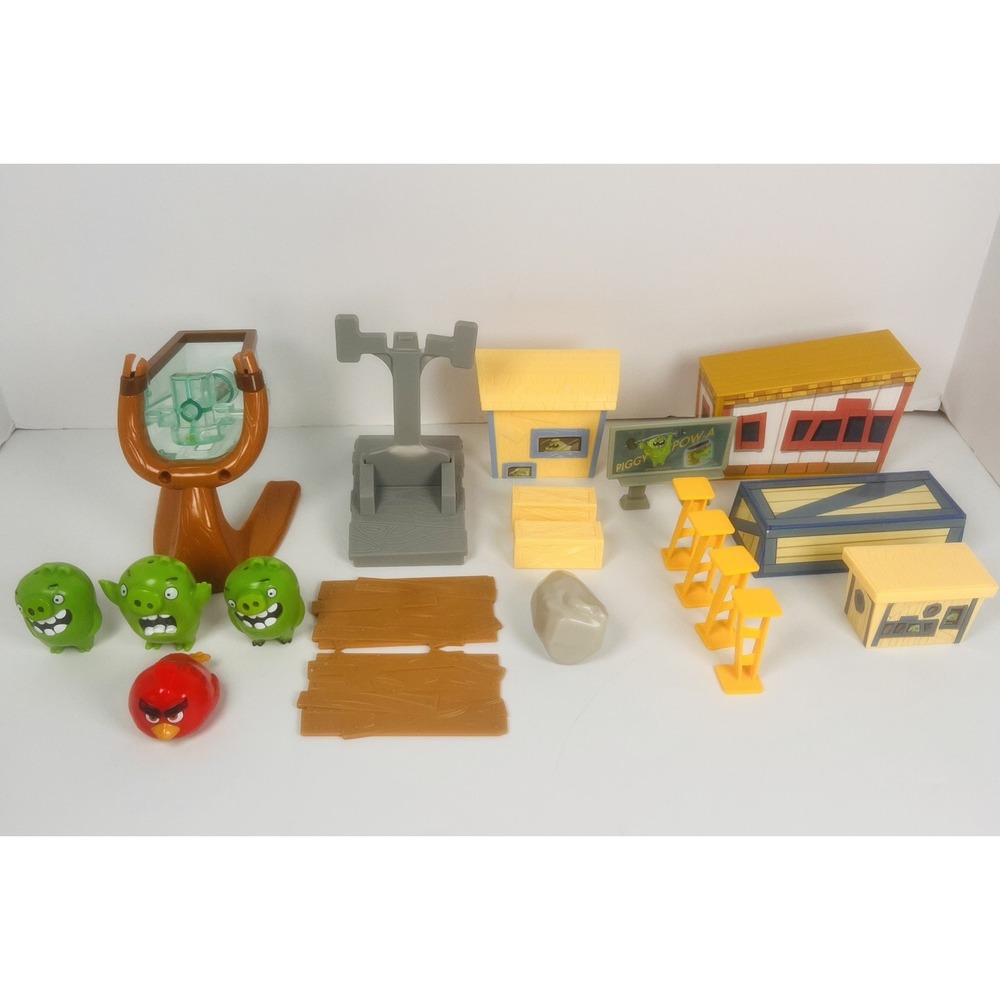 Rovio Angry Birds Toy Lot 2016 Pigs launcher boxes